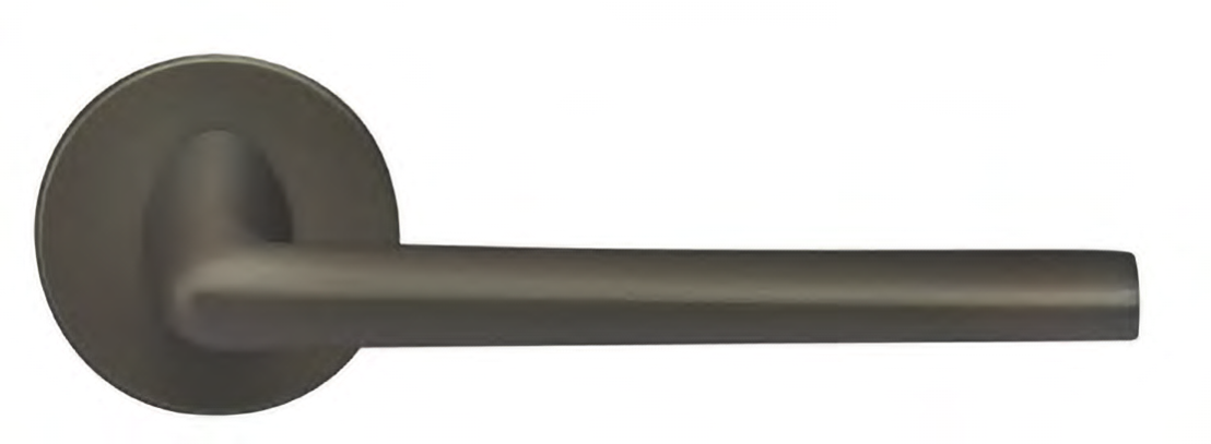 Ручка дверная THE FORCE R6 ANT раздельная на круглой розетке, цвет - антрацит, ЦАМ фото купить в Астане