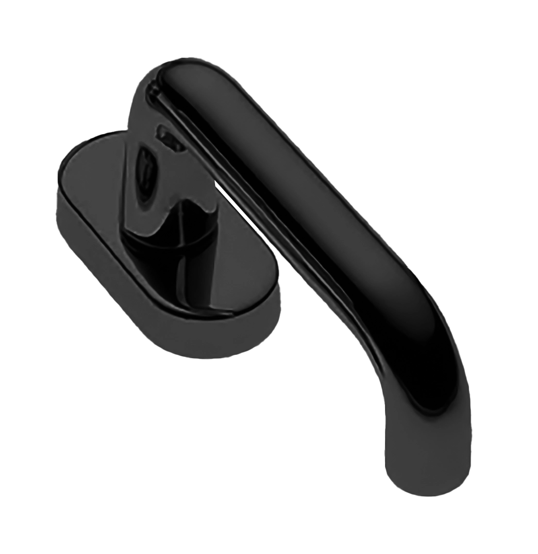 Ручка оконная IRIS W1 NERO, цвет - черный фото купить Астана