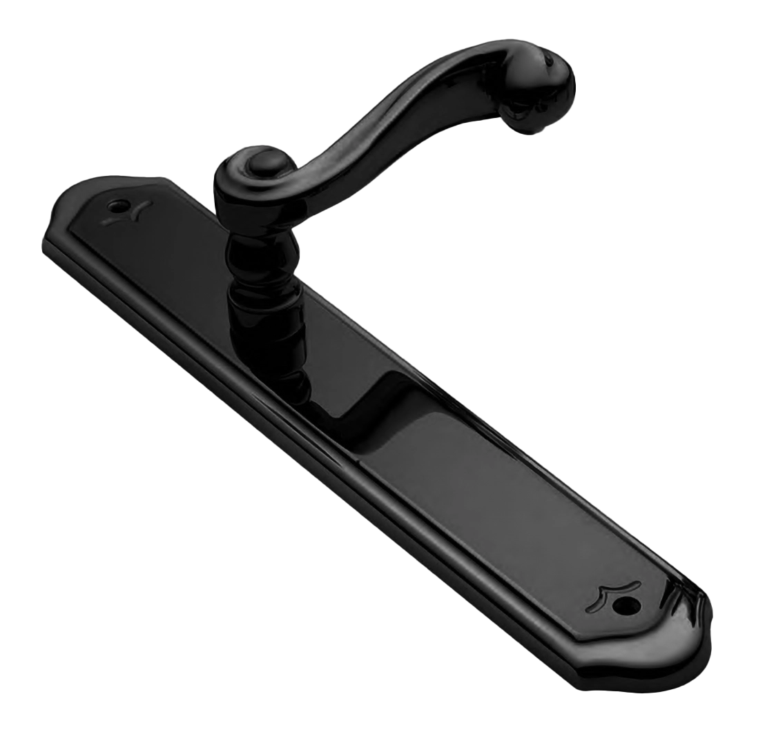 Ручка на планке PLAZA PL NERO, цвет - черный фото купить Астана