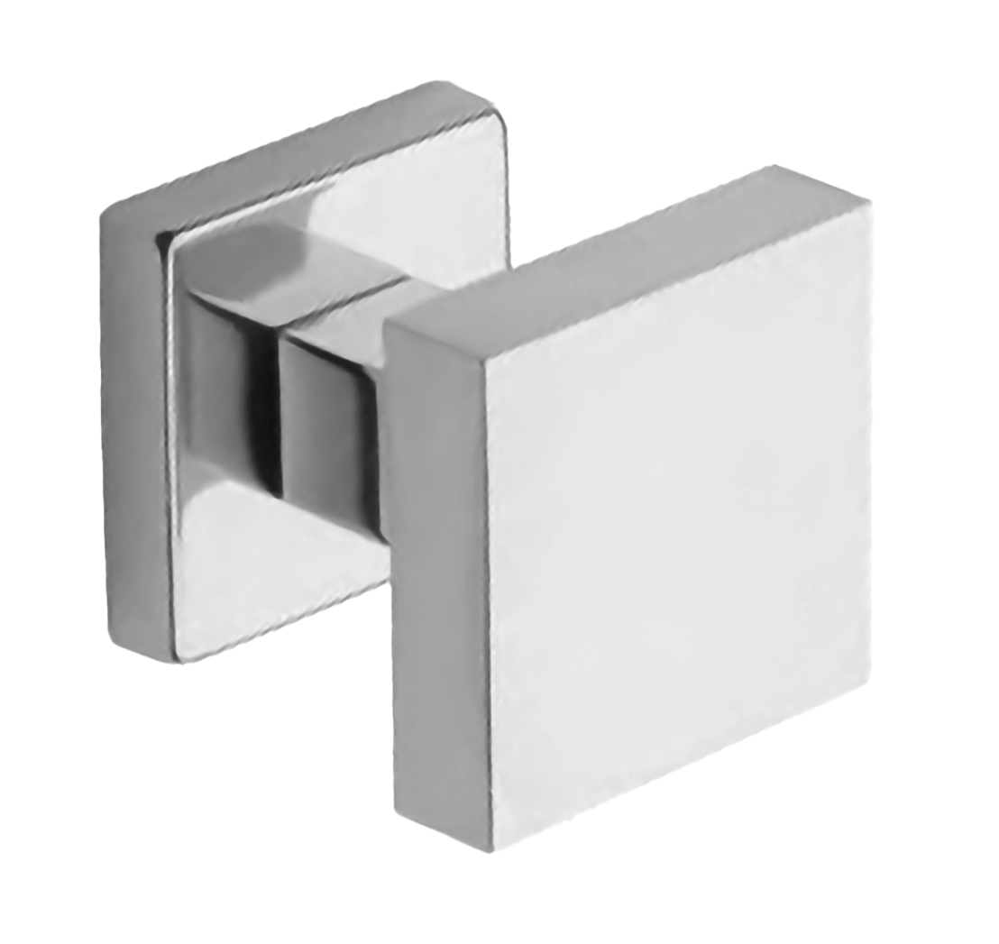 Поворотный кноб ART.QU30 CRO на квадратной розетке с накладкой, цвет - хром фото купить Астана