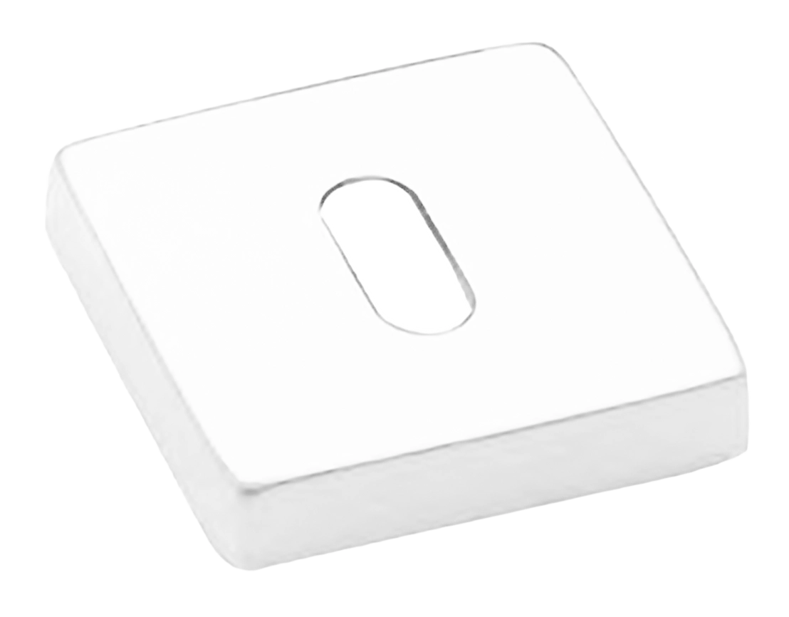 Накладка на ключевой цилиндр LUX-FK-S4 BIA на квадратной розетке под ключ буратино, цвет - белый фото купить Астана