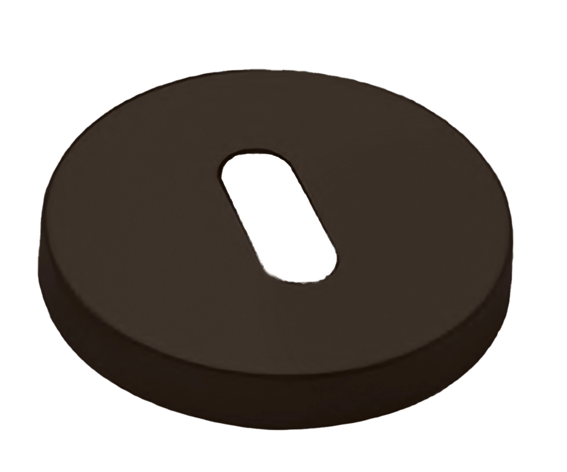 Накладка на ключевой цилиндр LUX-FK-R6 ANT на круглой розетке под ключ буратино, цвет - антрацит фото купить Астана