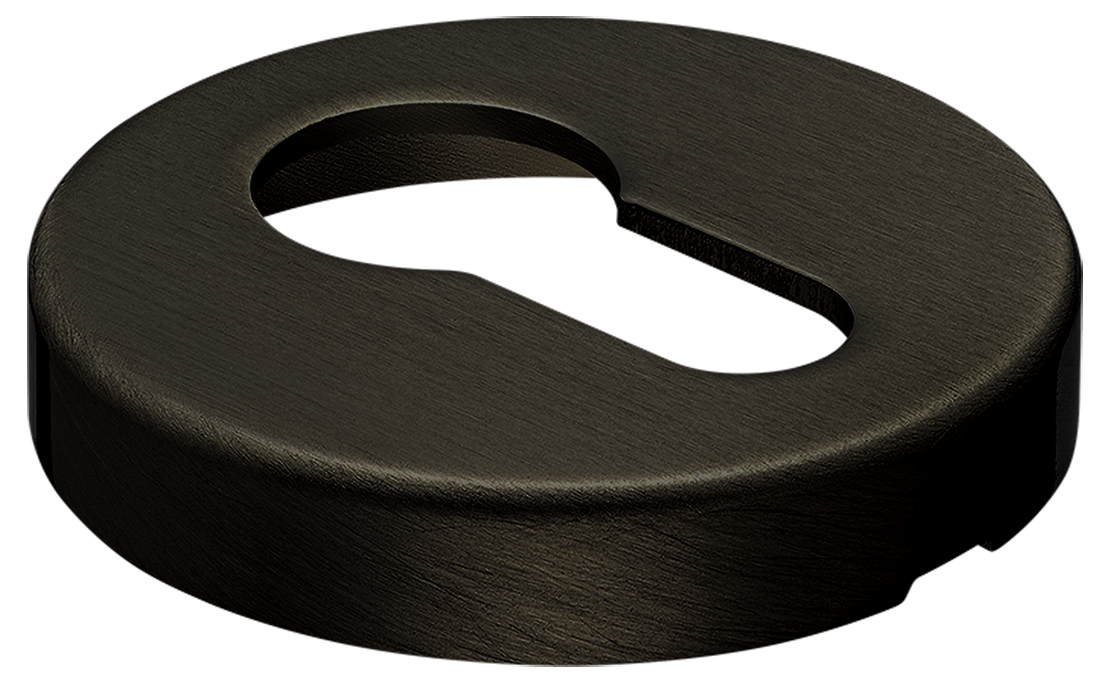 Накладка на ключевой цилиндр LUX-KH-R6 ANT на круглой розетке, цвет - антрацит фото купить в Астане