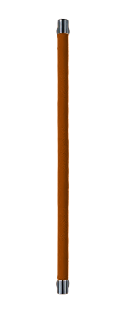 Ручка-скоба HIDE LEATHER PH/A NERO/CUOIO, цвет - черный/светло-коричневый фото купить Астана