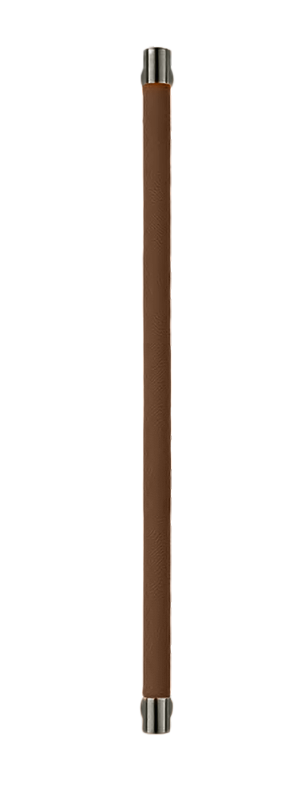 Ручка-скоба HIDE LEATHER PH/A ANT/TESTA DI MORO, цвет - антрацит/темно-коричневый фото купить Астана