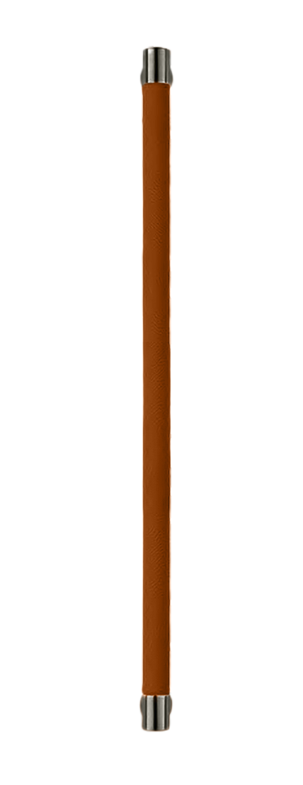 Ручка-скоба HIDE LEATHER PH/B ANT/CUOIO, цвет - антрацит/светло-коричневый фото купить Астана