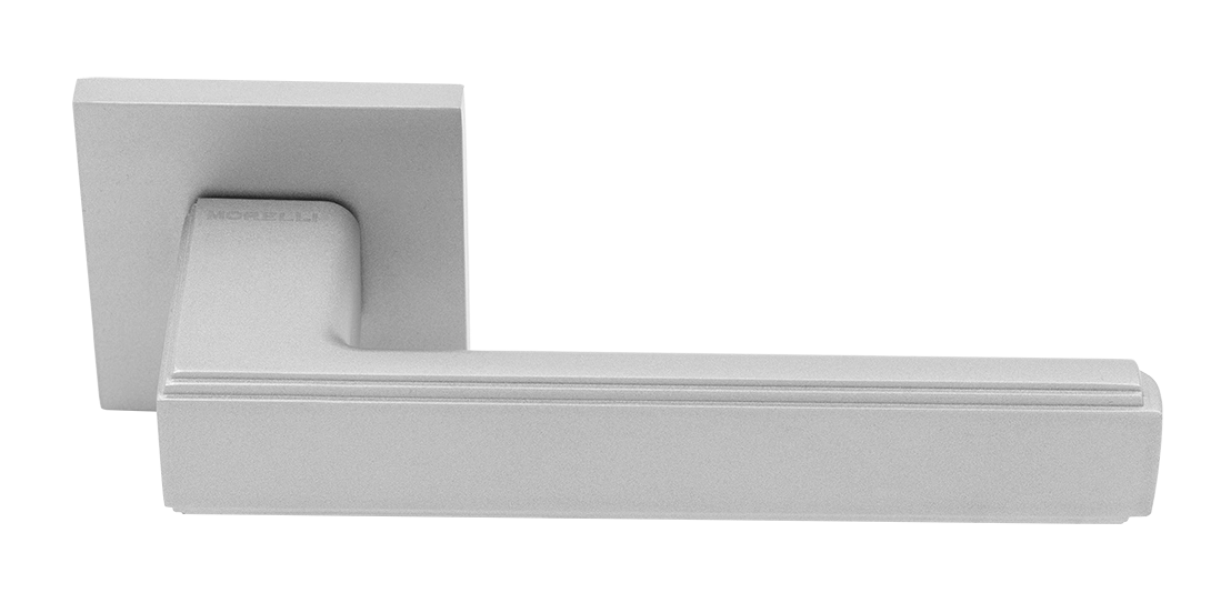 Ручка дверная MH-64-S6 ASC STEPS на квадратной розетке 6 мм, цвет анодированный матовый хром фото купить Астана