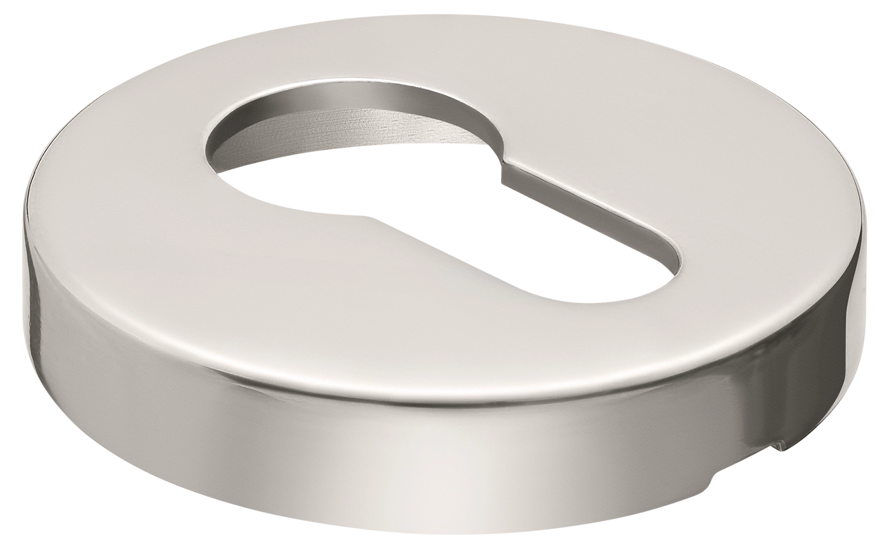 LUX-KH-R2 NIK, накладка на ключевой цилиндр на круглой розетке, цвет - никель фото купить в Астане