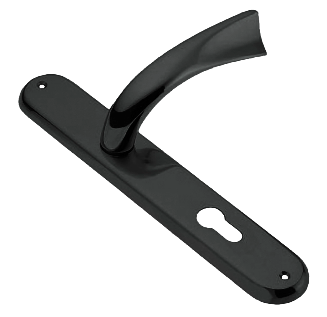 Ручка дверная на планке TENDER PL NIN, цвет черный никель, латунь фото купить в Астане