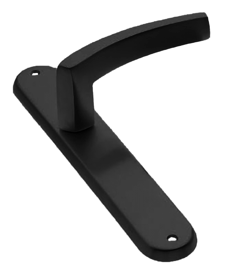 Ручка дверная на планке WIND PL NERO, цвет черный, латунь фото купить в Астане