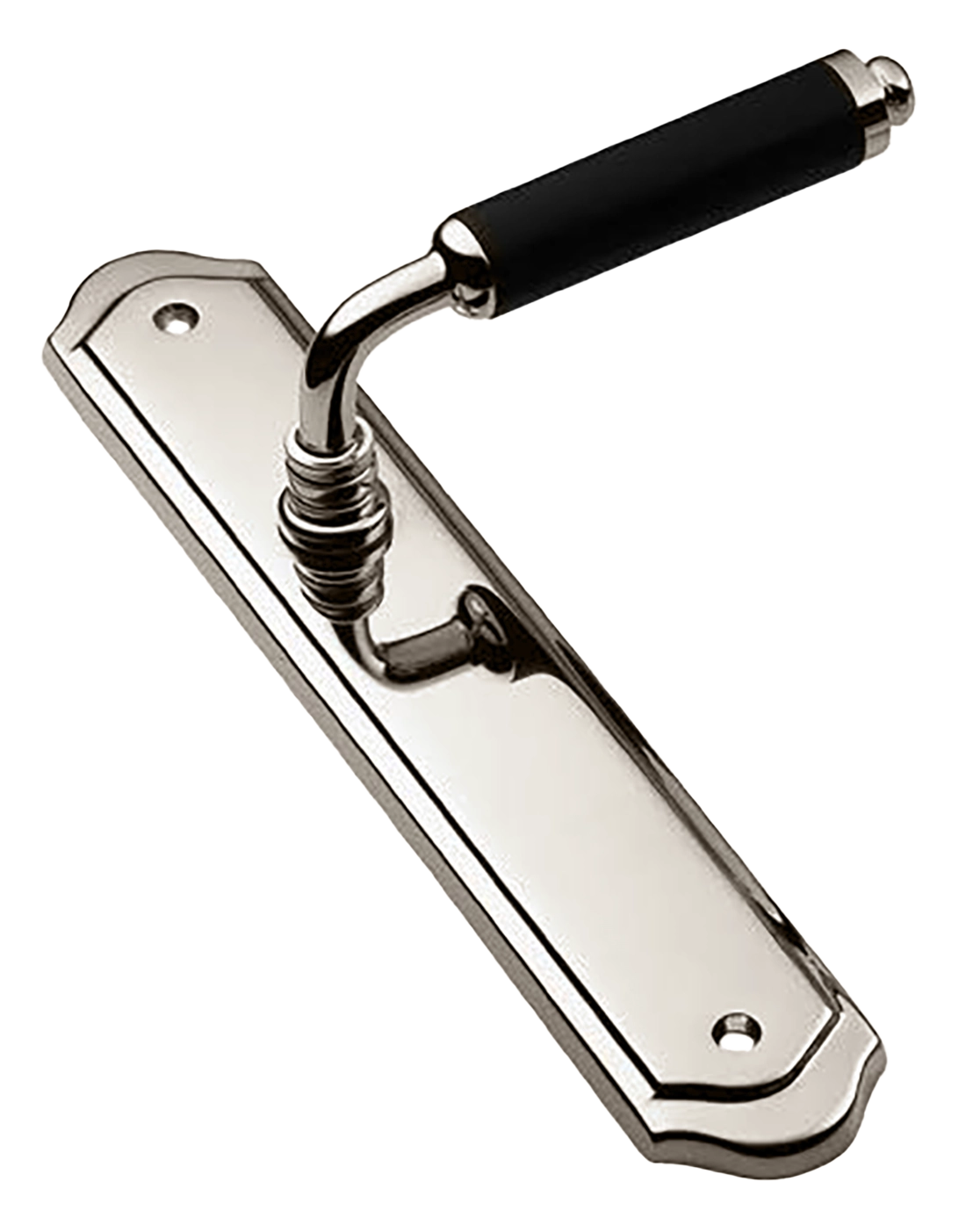 Ручка дверная на планке RIVA PL NIK, цвет никель, латунь фото купить в Астане