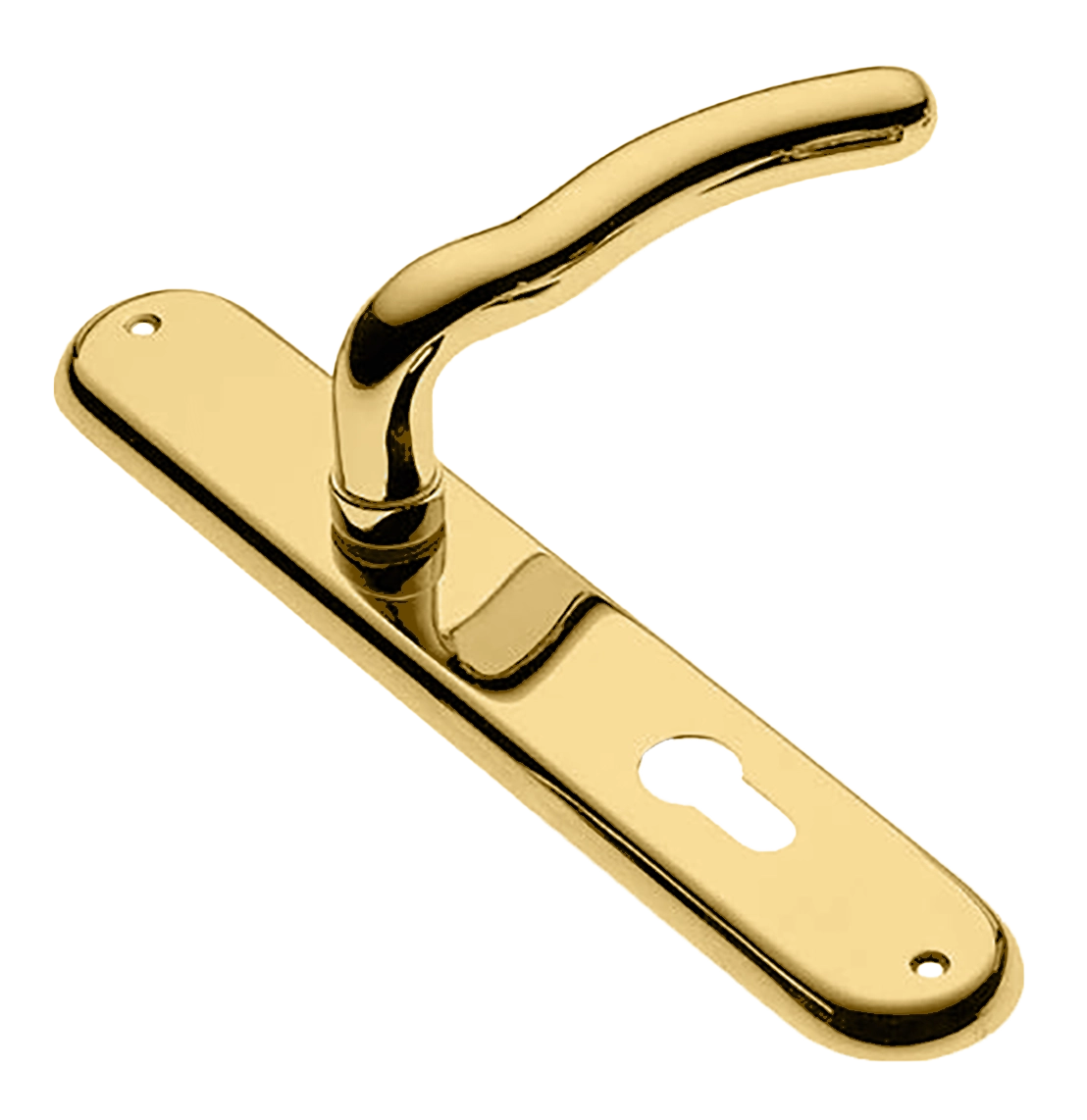 Ручка дверная на планке SNAKE PL OTL, цвет золото, латунь фото купить в Астане