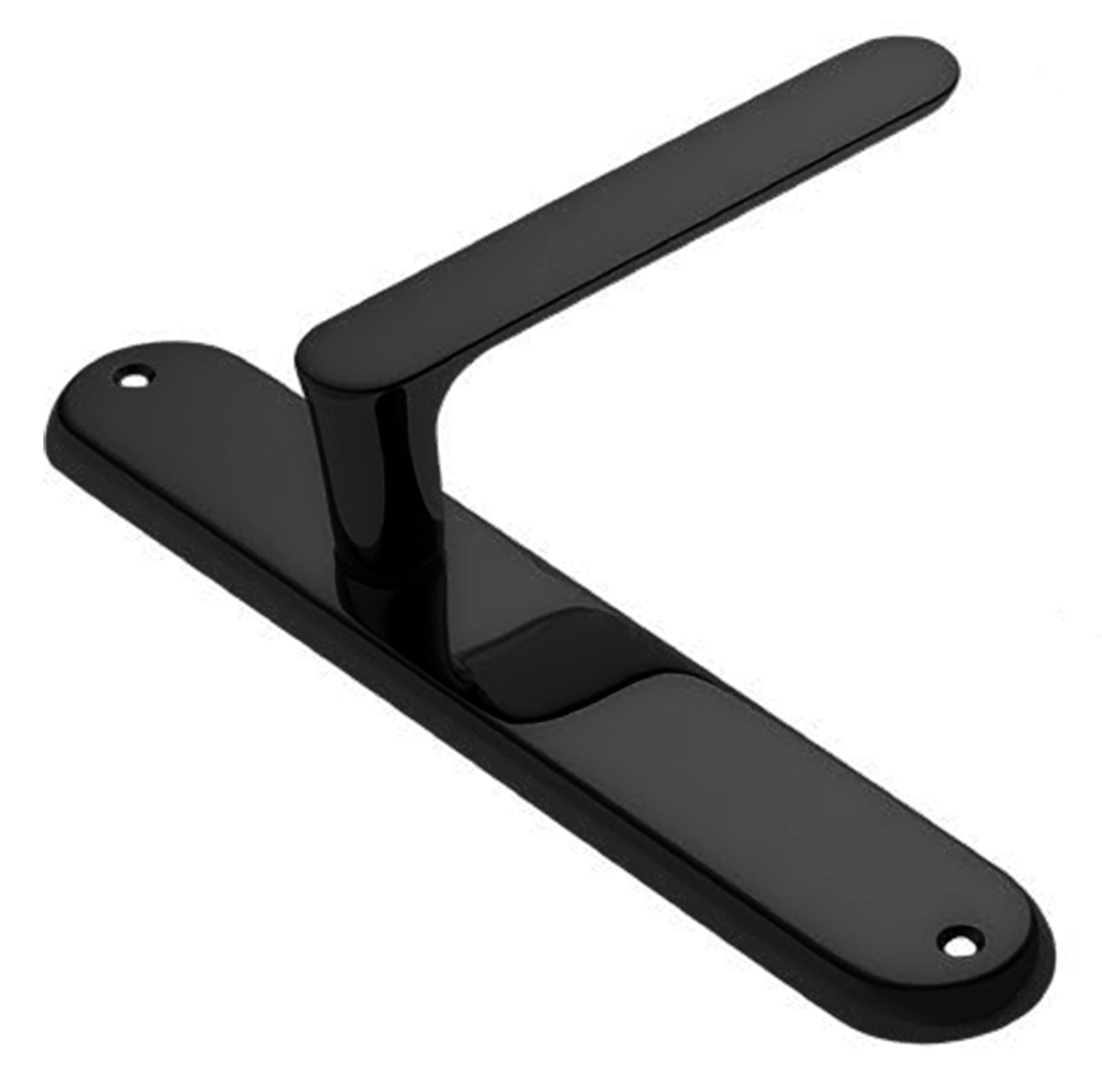 Ручка дверная на планке LE BOAT PL NERO, цвет черный, латунь фото купить в Астане