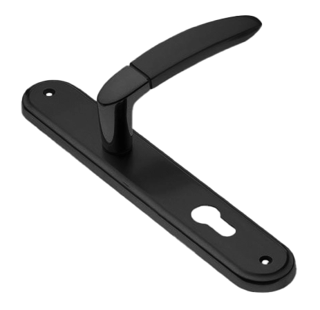 Ручка дверная на планке SAIL PL NERO, цвет черный, латунь фото купить в Астане