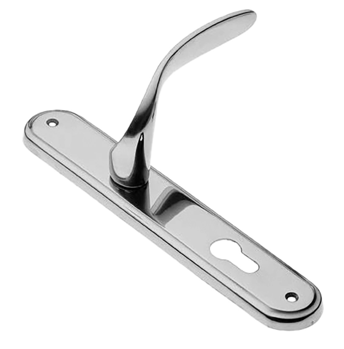 Ручка дверная на планке COBRA PL CRO, цвет хром, латунь фото купить в Астане