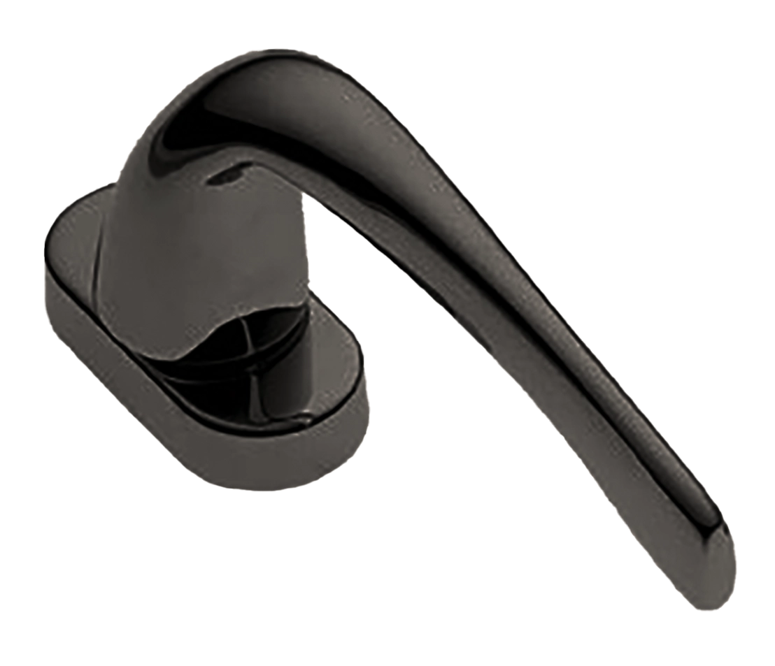 Ручка оконная LE MANS W1 NIN на прямоугольной розетке с 4-х позицион. механизмом, цвет черный никель, латунь фото купить в Астане