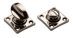 LUX-WC-RIVA NIK, завертка сантехническая на квадратной розетке для ручки RIVA, цвет - никель фото купить в Астане