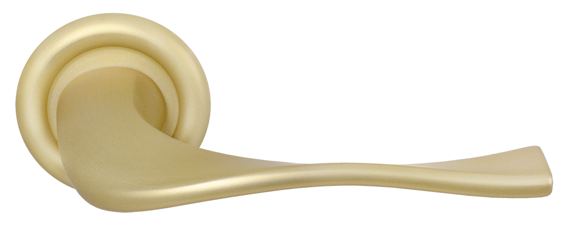 Ручка дверная SKYSCRAPER R7 AH на круглой розетке, цвет Осенний мёд/Autumn Honey фото купить Астана