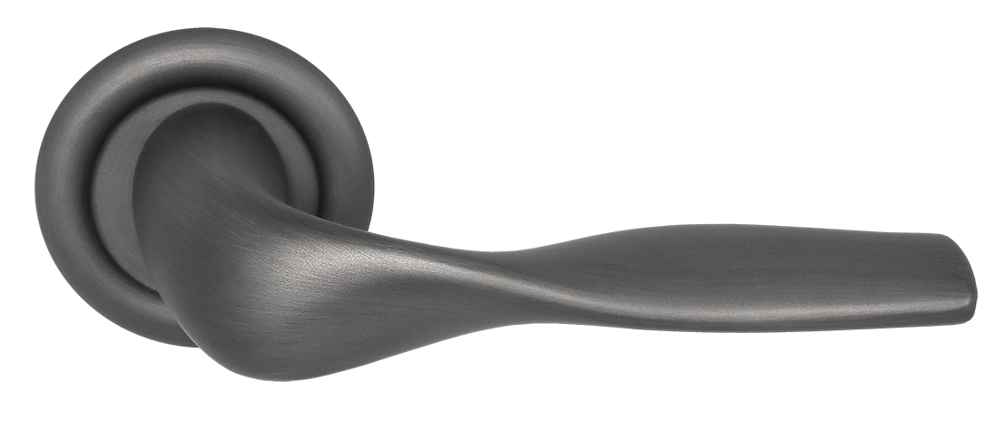 Ручка дверная LVB R7 SST на круглой розетке, цвет Летняя гроза/Summer Storm фото купить Астана