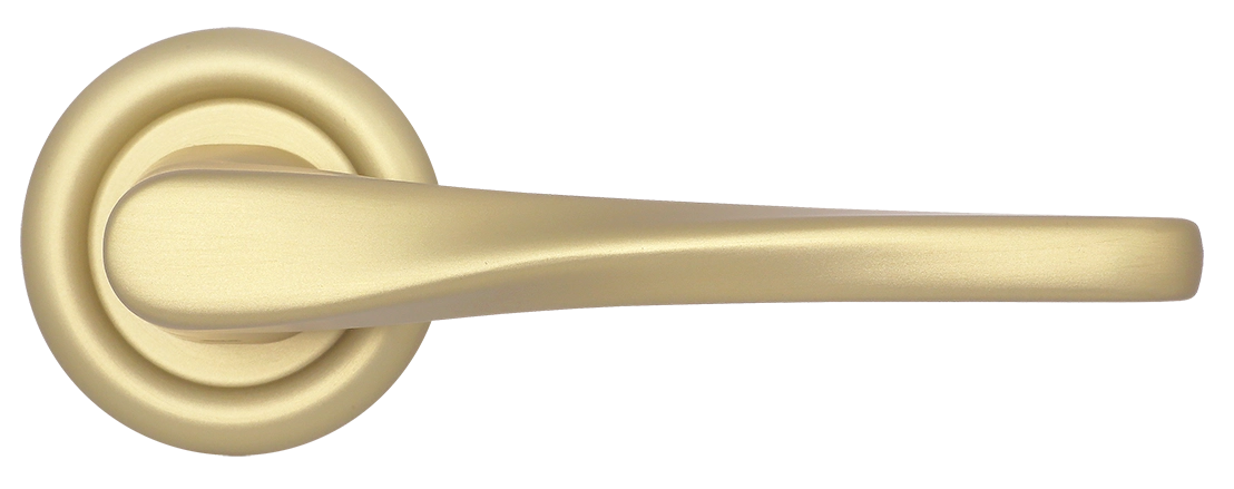 Ручка дверная THE OLYMPICS R7 AH на круглой розетке, цвет Осенний мёд/Autumn Honey фото купить в Астане