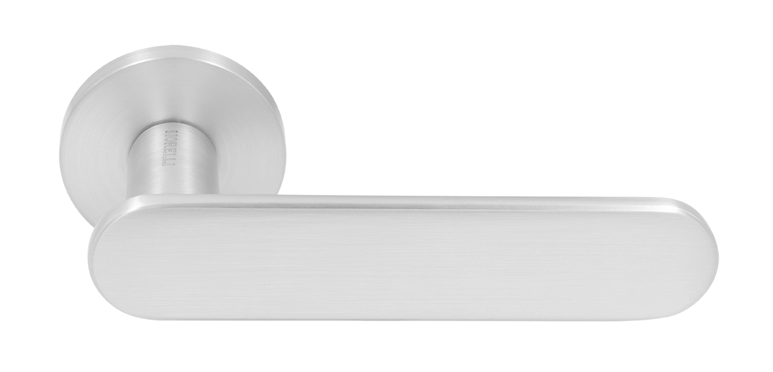 Ручка дверная MH-65-R6 SEMPIONE SC на круглой розетке, цвет матовый хром фото купить Астана