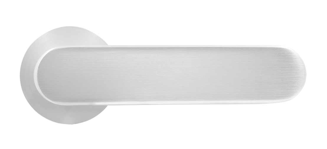 Ручка дверная MH-65-R6 SEMPIONE SC на круглой розетке, цвет матовый хром фото купить в Астане