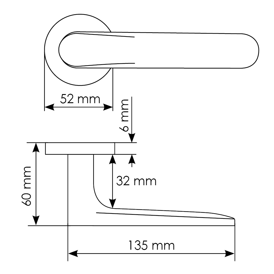 Комплект дверных ручек MH-59-R6 BL + защёлка бесшумная M1895 BL + петли врезные универсальные MSN 100X70X2.5-4BB BL (2шт), цвет черный фото купить в Астане