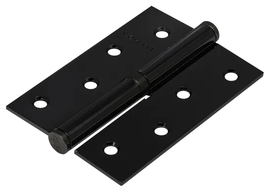Петля карточная разъемная MSND 100X70X2.5 BL L с подшипником стальная левая, врезная цвет черный фото купить Астана