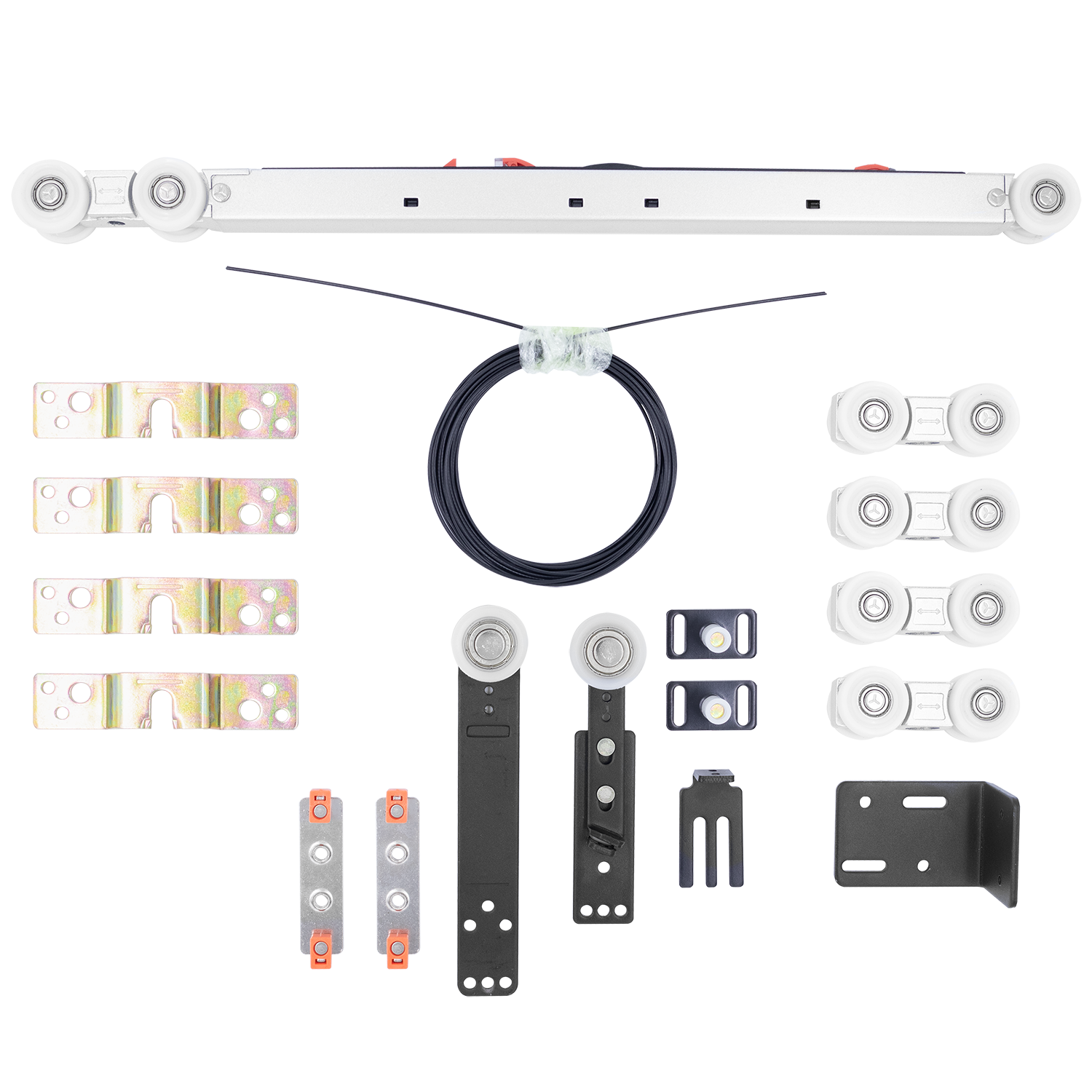 SET-TS 2+1, комплект системы TS для раздвижных дверей на 3 полотна (2 подвижных и 1 стационарное) фото купить Астана