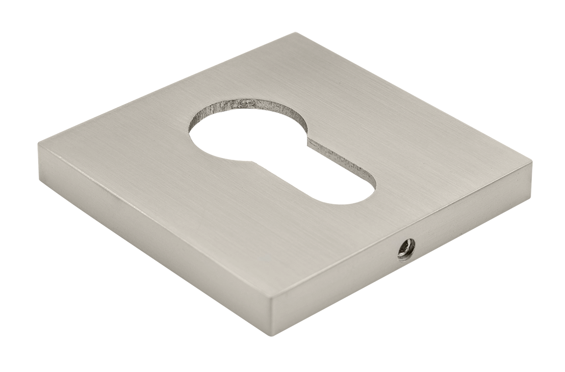 Накладка на замок MH-KH-S6 MSN под евроцилиндр, цвет матовый хром фото купить Астана