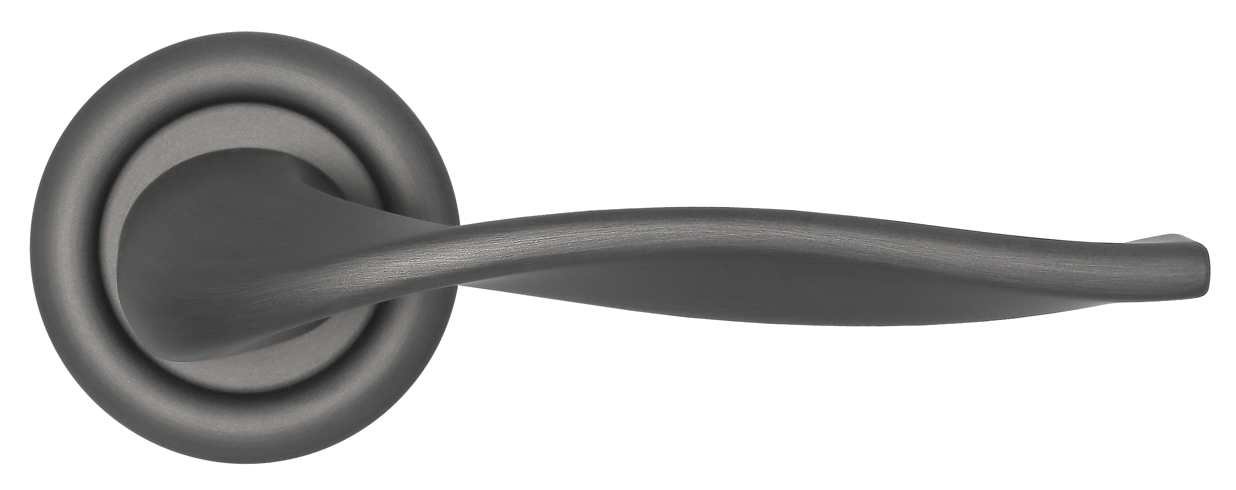 Ручка дверная SKYSCRAPER R7 SST на круглой розетке, цвет Летняя гроза/Summer Storm фото купить в Астане