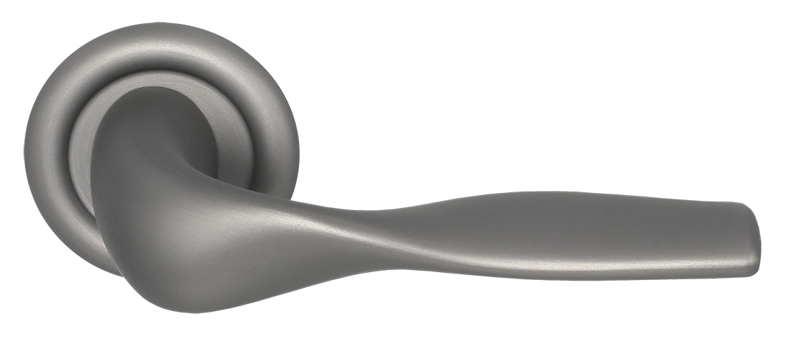 Ручка дверная LVB R7 WF на круглой розетке, цвет Зимняя стужа/Winter Frost фото купить Астана