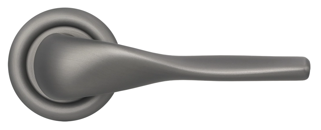 Ручка дверная LVB R7 WF на круглой розетке, цвет Зимняя стужа/Winter Frost фото купить в Астане