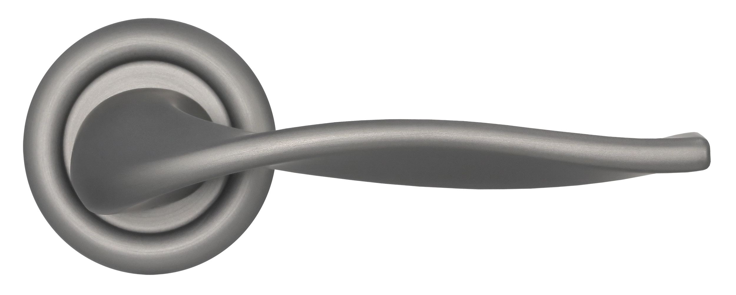 Ручка дверная SKYSCRAPER R7 WF на круглой розетке, цвет Зимняя стужа/Winter Frost фото купить в Астане