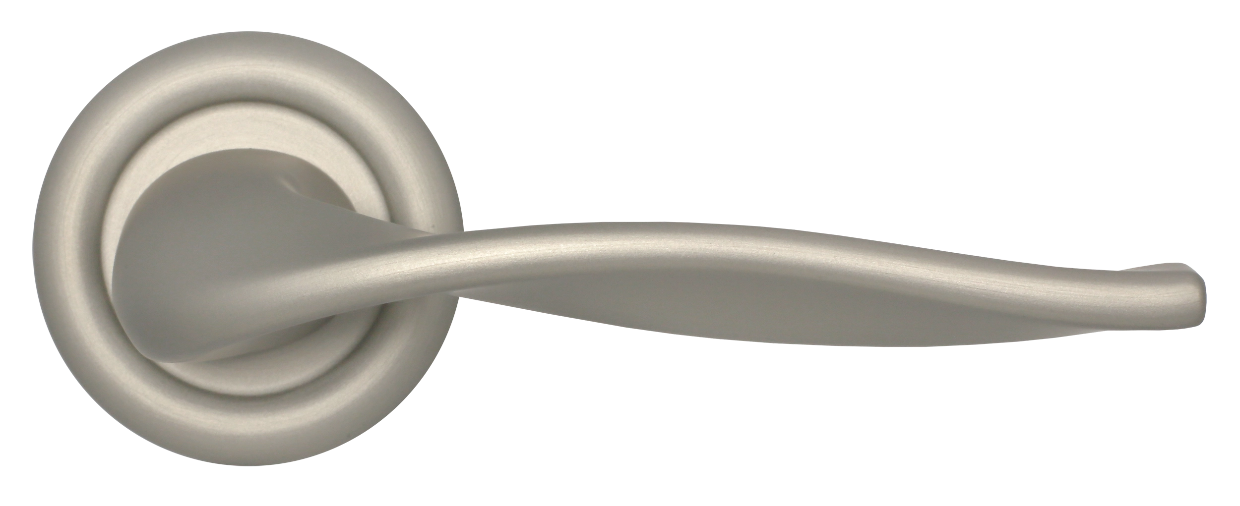 Ручка дверная SKYSCRAPER R7 SMI на круглой розетке, цвет Весенняя дымка/Spring Mist фото купить в Астане