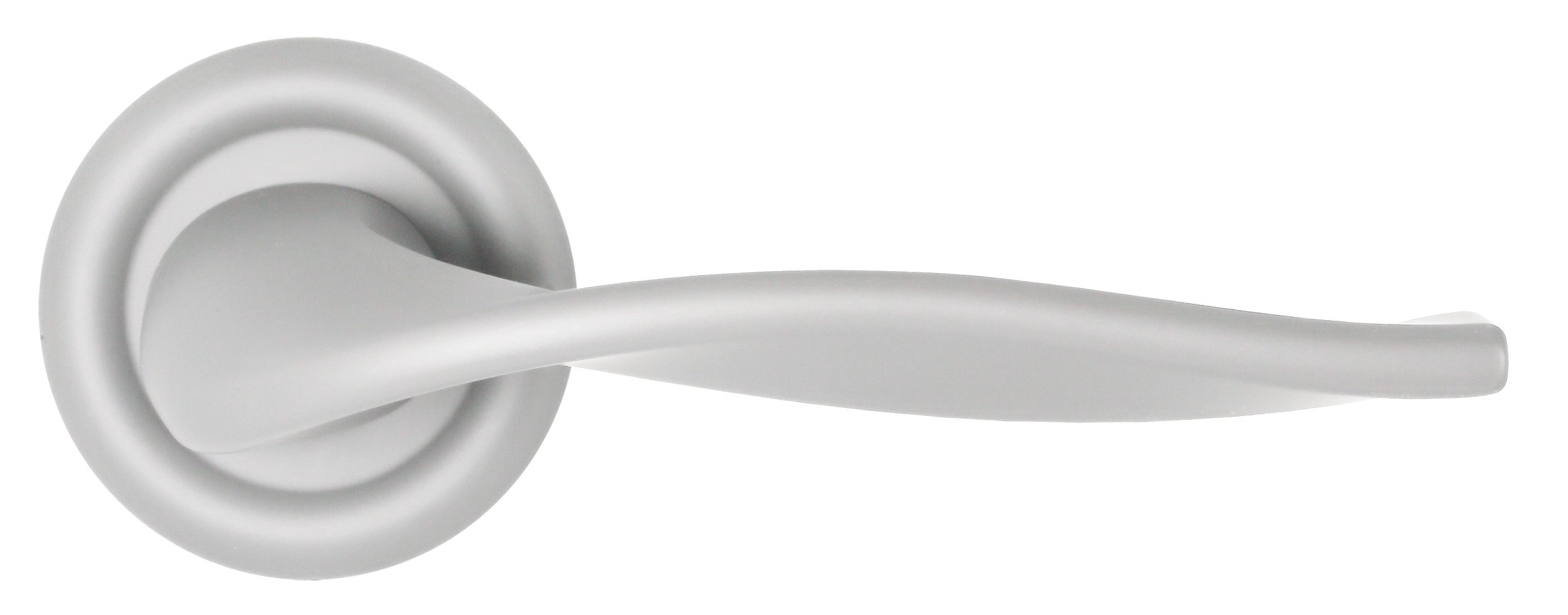 Ручка дверная SKYSCRAPER R7 SSW на круглой розетке, цвет Стокгольмский снегопад/Stockholm Snowfall фото купить в Астане