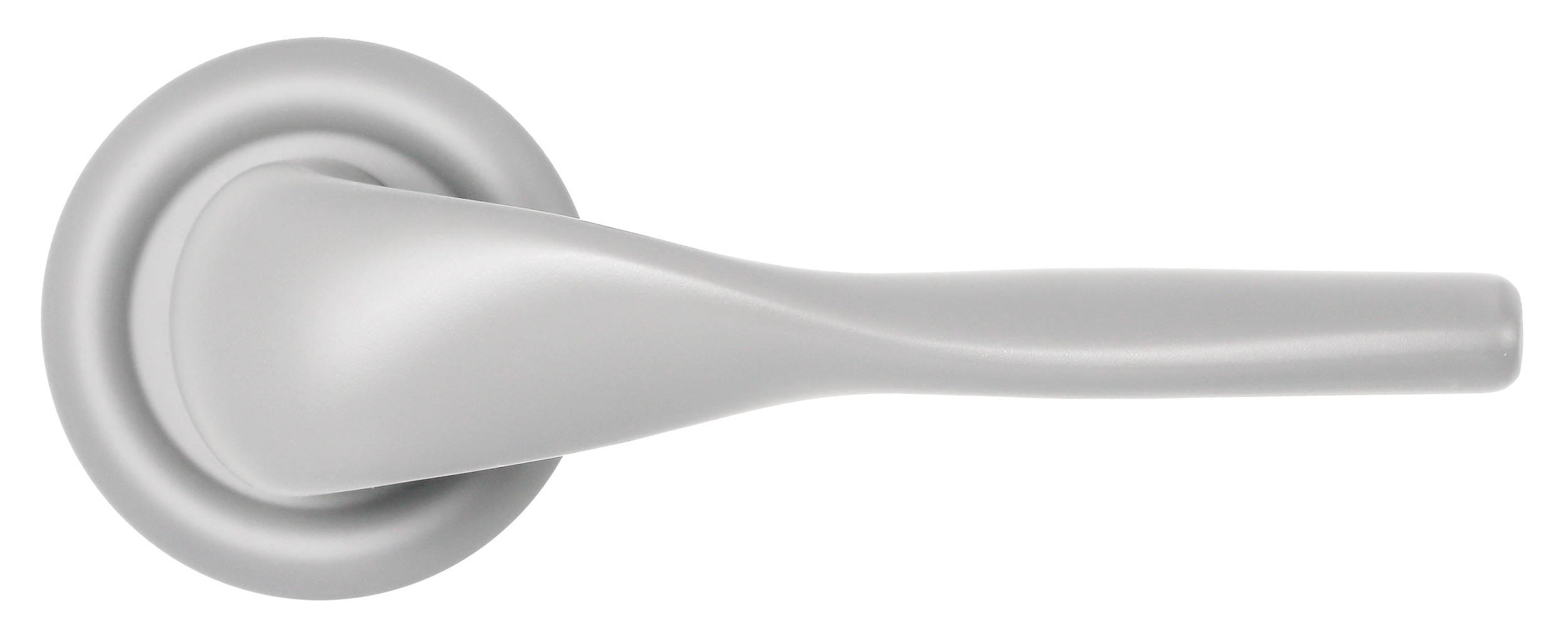 Ручка дверная LVB R7 SSW на круглой розетке, цвет Стокгольмский снегопад/Stockholm Snowfall фото купить в Астане