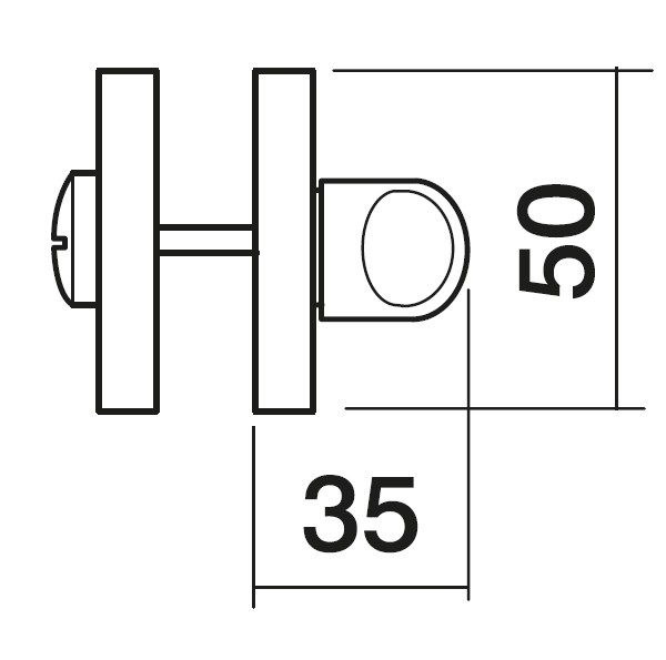 LUX-WC-R3 OBR, завертка сантехническая, цвет - кофе фото купить в Астане