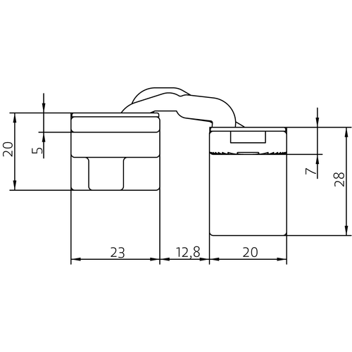 HH-19 B, скрытая петля, цвет - черный фото morelli Астана
